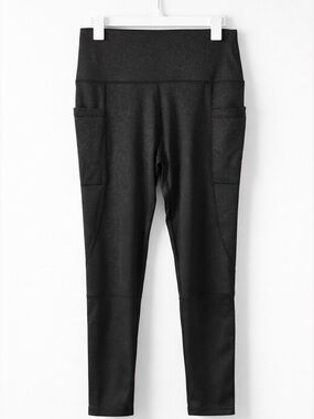 Scorpio Sol Black Printed High Waisted Leggings Pockets Size L